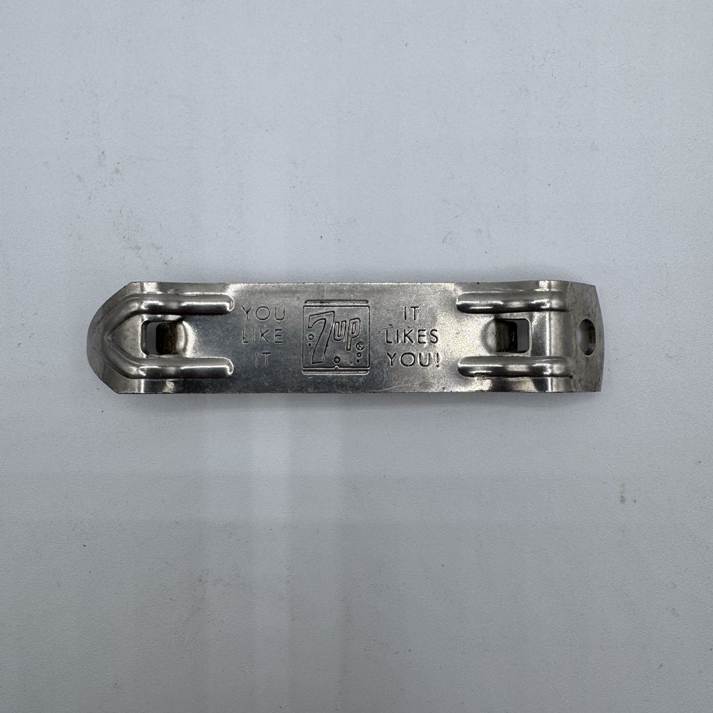 Vintage 7-Up Bottle Can Opener  Fresh Up With Seven Up You Like It It Likes You